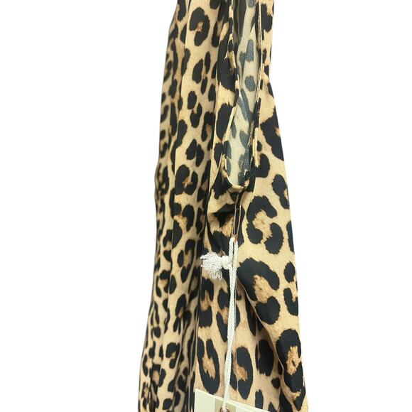 Good American Georgette Wrap Bodysuit Leopard Top | Sz 4, XL | NEW $129 - Picture 14 of 15